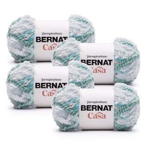 Bernat Casa 170yds Super Bulky Polyester Yarn 4 Bundle