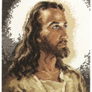 Janlynn 6 x 8 Portrait of Christ Counted Cross Stitch Kit