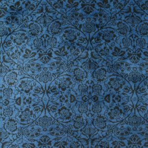 Blue Symmetrical Print Sew Lush Fleece Fabric