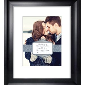 MCS 16 20 Matted to 11 14 Peyton Black Wall Frame