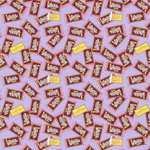 Willy Wonka Wonka Bar Cotton Fabric