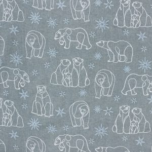 Bears Super Snuggle Flannel Fabric