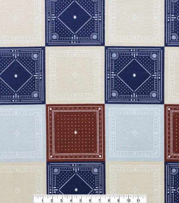 Bandana Patch Super Snuggle Flannel Fabric - Image 2