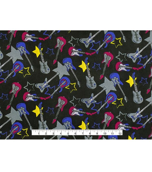 Rock Star Super Snuggle Flannel Fabric - Image 4