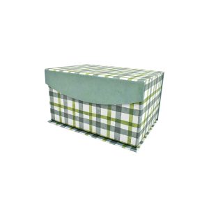8 Green Plaid Fliptop Box by Hudson 43