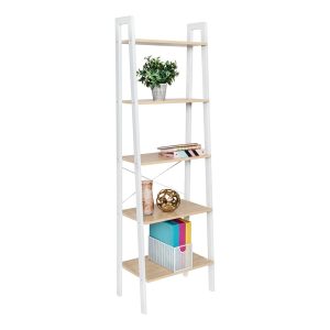 Honey Can Do 22 x 67.5 Wood   Metal 5 Tier A Frame Ladder Shelf 50lbs