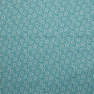 Flower Patch on Teal Quilt Cotton Fabric by Keepsake Calico