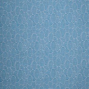 Swirls on Scuba Blue Cotton Fabric by Quilter s Showcase