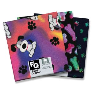 Assorted Dog 1 Piece Cotton Fabric Quarter