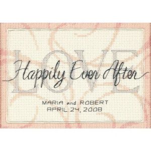 Dimensions 7 x 5 Happily Ever After Counted Cross Stitch Kit