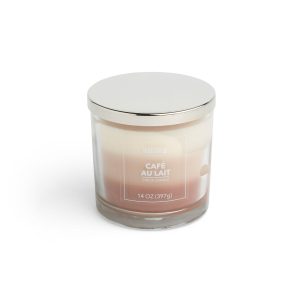 14oz Cafe Au Lait Premium Scented Jar Candle by Hudson 43