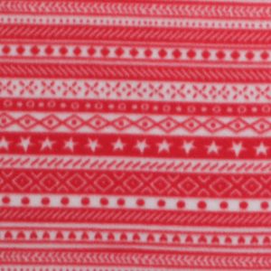 Red   White Argyle Stripes Blizzard Fleece Fabric
