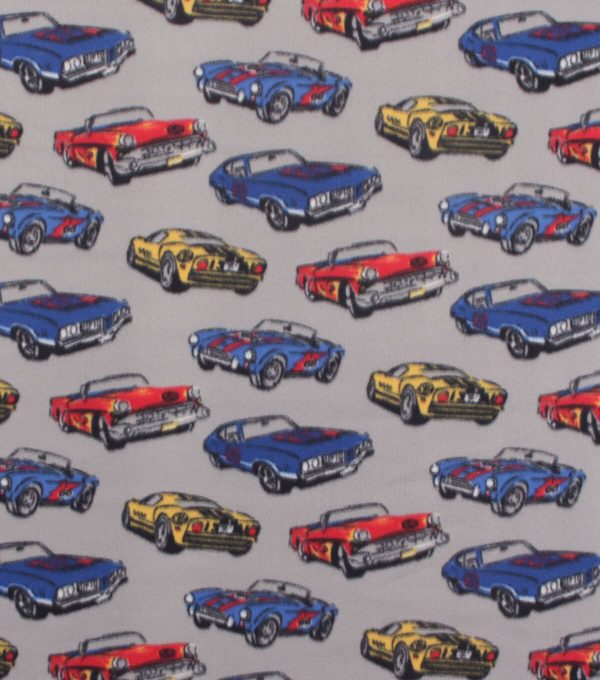 Race Cars Blizzard Fleece Fabric - Image 2