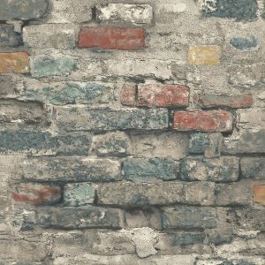 RoomMates Wallpaper Brick Alley