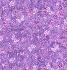 Fabric Traditions Purple Butterflies Cotton Fabric by Keepsake Calico - 1
