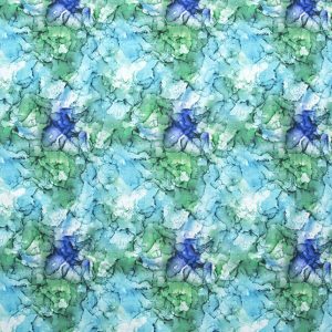 Teal Watercolor Blender Quilt Cotton Fabric by Keepsake Calico