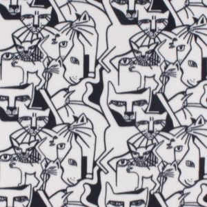 Mod Cat Blizzard Fleece Fabric
