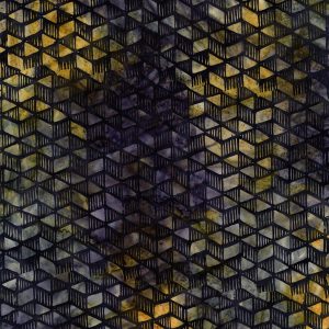 Hi Fashion Black Geometric Batik Cotton Fabric