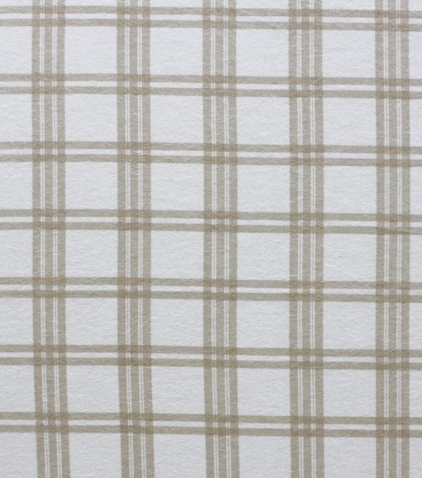 Plaid Cream Super Snuggle Flannel Fabric