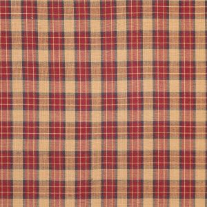 Red Plaid Yarn Dyed Patriotic Cotton Fabric