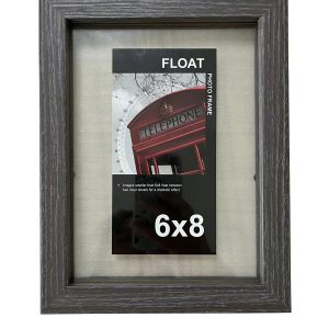 Innovative Home Creations 6 x 8 Gray Wood Float Frame
