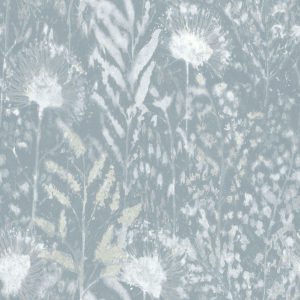 RoomMates 20.5 X 16.5  Blue Dandelion Peel   Stick Wallpaper