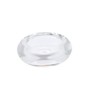 3 Glass Flat Tealight Candle Holder by Place   Time