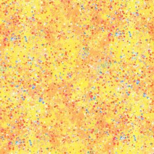 Fabric Traditions Confetti on Yellow Cotton Fabric by Keepsake Calico - 1