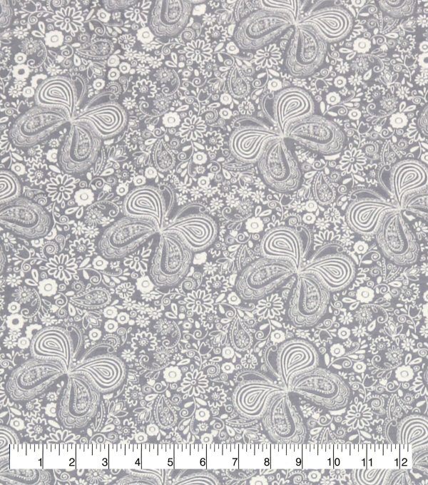 Butterfly 108 Wide Flannel Fabric - Image 3
