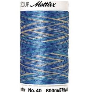 Mettler 875yd Faced Denim Polysheen Multi 40wt Thread 5ct