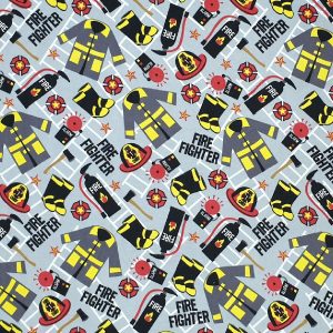 Firefighter Super Snuggle Flannel Fabric