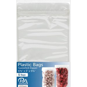 PA Essentials 6 Gusseted Zipper Bags 5pk