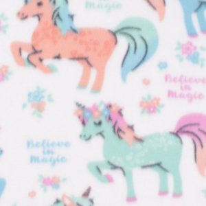 Blizzard Fleece Fabric Believe in Magic Unicorn