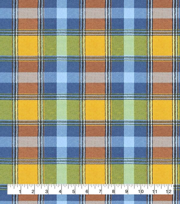 Sunset Plaid Super Snuggle Flannel Fabric - Image 3