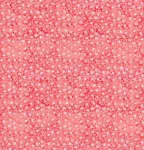Coral Sundrenched Floral Cotton Fabric by Keepsake Calico