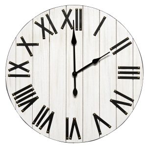 All The Rages 21 Rustic Farmhouse Wood Wall Clock