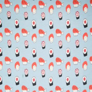 Super Snuggle Tossed Sushi Flannel Fabric