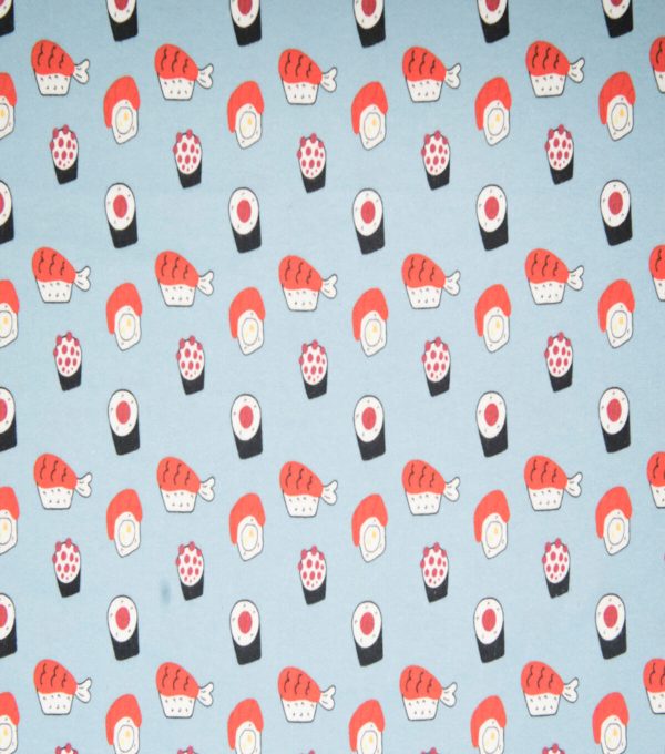 Super Snuggle Tossed Sushi Flannel Fabric
