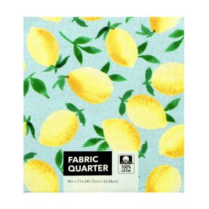 Lemon 1-Piece Cotton Fabric Quarter