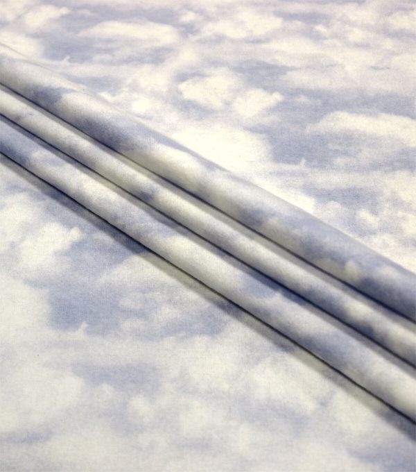 Clouds Super Snuggle Flannel Fabric - Image 2