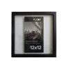 Innovative Creations 12 x 12 Black Wood Float Photo Frame