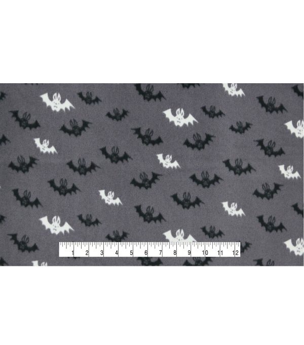 POP! Halloween Bats Lightweight Fleece Fabric - Image 4