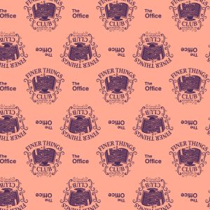 The Office Finer Things Club Cotton Fabric