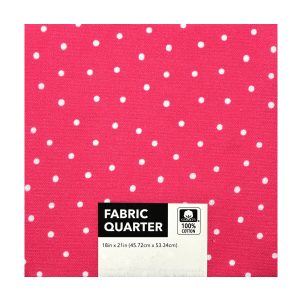 18 x 21 White Dots Cotton Fabric Quarter 1pc by Keepsake Calico