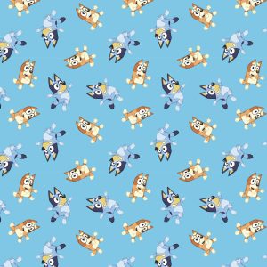 Bluey   Bingo Blue Cotton Fabric