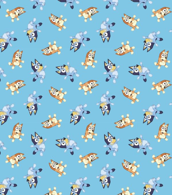 Bluey   Bingo Blue Cotton Fabric