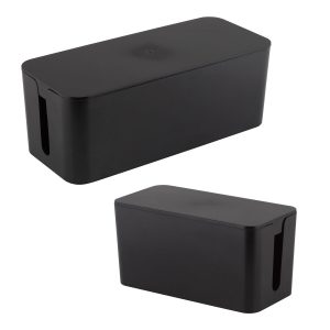 Simplify 2ct Black Cable Organizer Boxes
