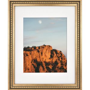 MCS 11 14 Matted to 8 10 Gold Bead Wall Frame