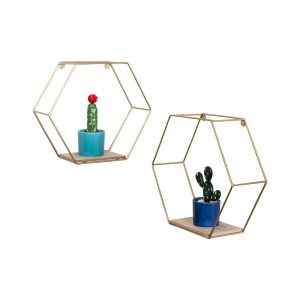 Honey Can Do Set of Hexagonal Wall Shelfs