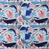 Bright Sea Life Super Snuggle Flannel Fabric